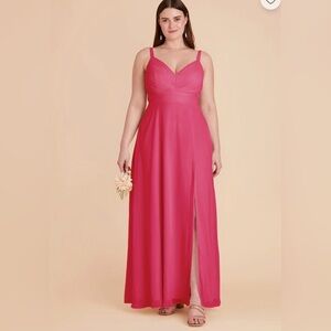 Birdy Grey Deborah Chiffon Dress - Fuchsia